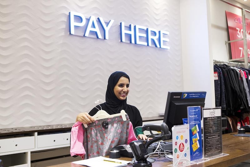 A programme to train Emiratis in the retail sector was successful and prepared young trainees for many types of roles. Christopher Pike / The National