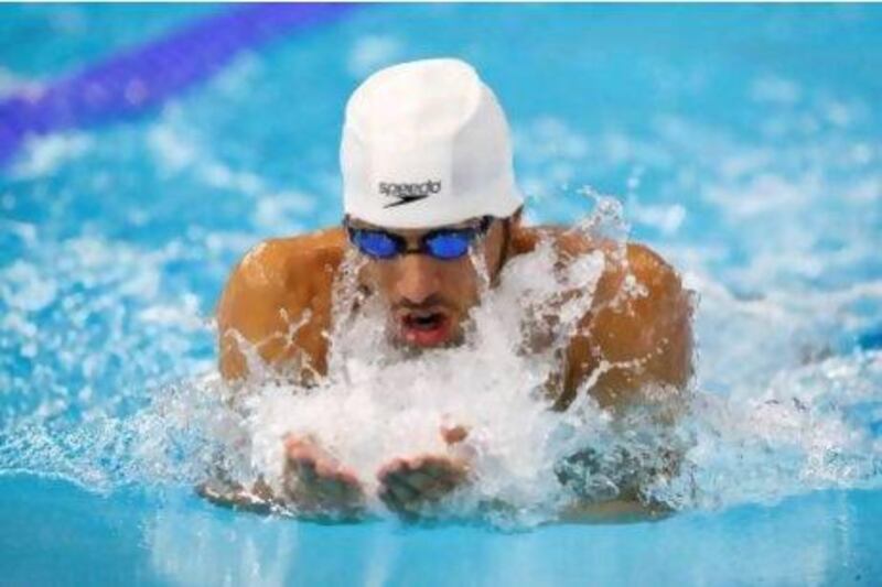 Mubarak Al Besher is inspired to train harder and compete with the big names in swimming.