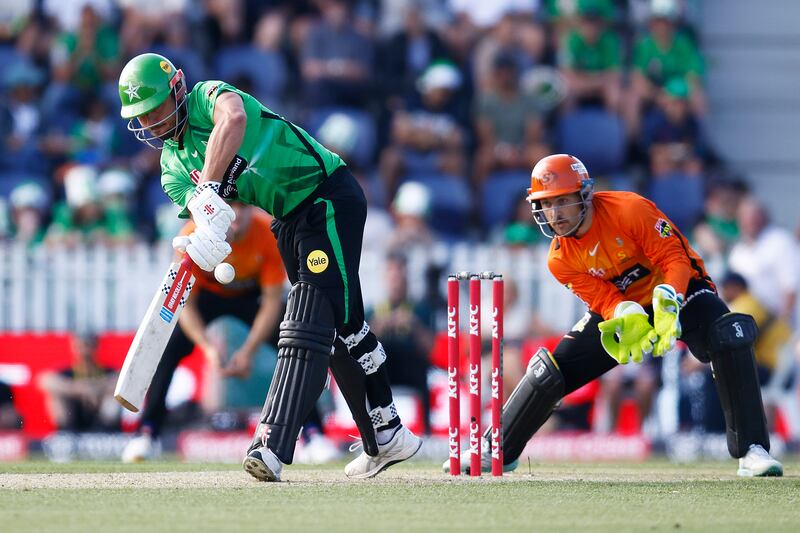 Marcus Stoinis of Melbourne Stars bats against Perth Scorchers. Getty 