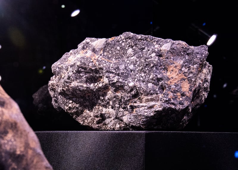 And a Lunar meteorite. Victor Besa / The National