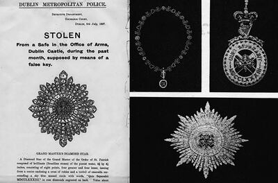One of the suspects in the theft of the Irish Crown Jewels was famous explorer Ernest Shackleton's brother, Francis. Photo: Dublin Metropolitan Police