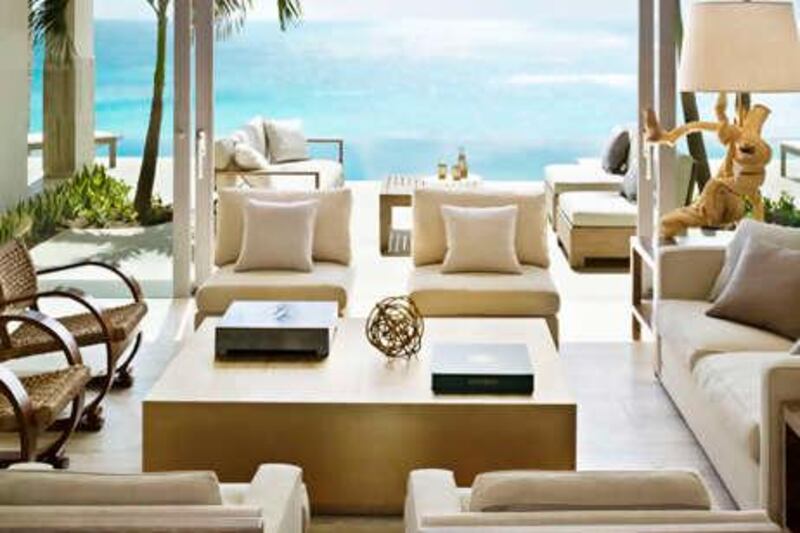 A handout photo showing the living room of Viceroy Anguilla (Courtesy: Kor Hotel Group)