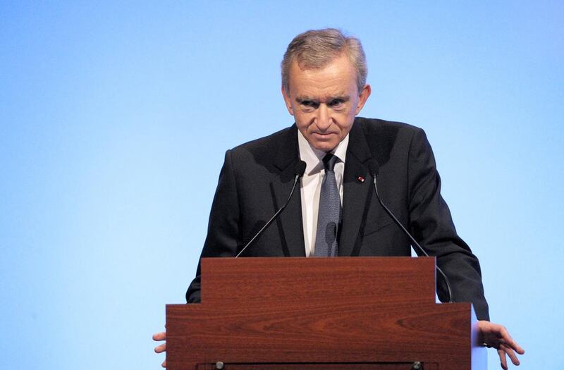 4th: Bernard Arnault, $72bn (LVMH). Eric Piermont / AFP