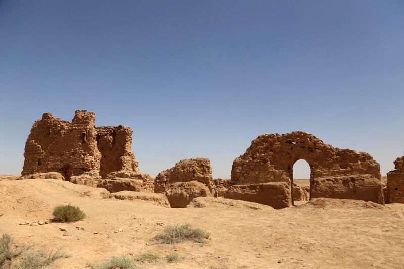 Centuries of weathering and climate change have left only crumbling evidence of the once-magnificent constructions at Al Aqiser near Karbala in Iraq. AFP