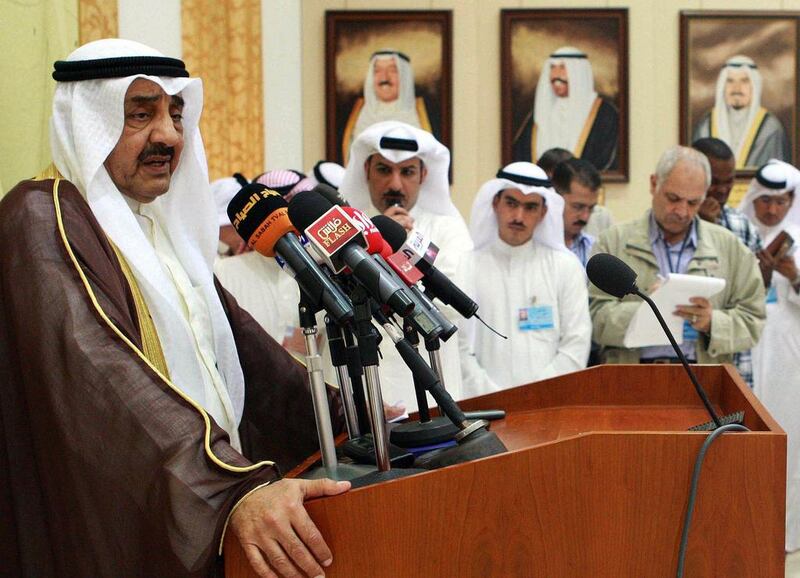 Kuwait's former parliament Speaker Jassem Al Khorafi in Kuwait City on April 7, 2010. AFP Photo