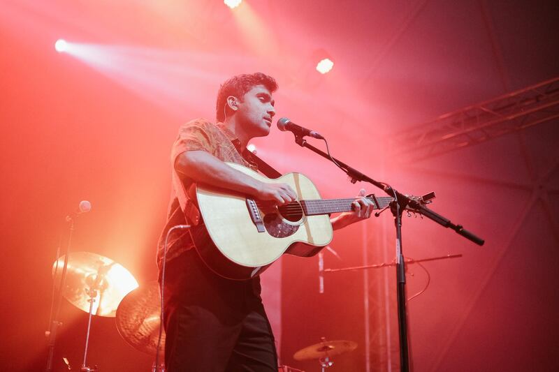 Indian indie-folk singer Prateek Kuhad performs live at the The Rotunda, Caesars Palace Bluewaters Dubai in January 2020. Courtesy Live Nation