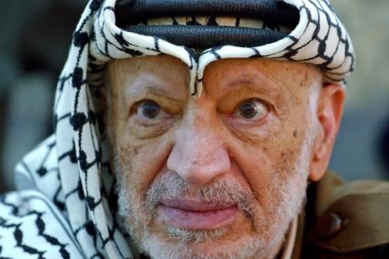 The remains of former Palestinian leader Yasser Arafat have been exhumed for poisoning tests. AP Photo / Muhammed Muheisen