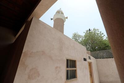 Kalba, United Arab Emirates - June 6th, 2018: Mosque Profile, Zaid Bin Thabit Mosque one of the oldest Mosques in Kalba built in 1950. Wednesday, June 6th, 2018 at Zaid Bin Thabit Mosque, Kalba. Chris Whiteoak / The National