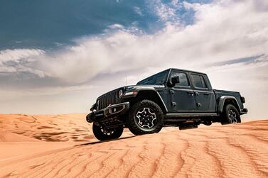 Jeep's new Gladiator in the Liwa desert. Charles Verghese