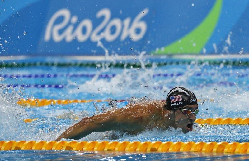 United States’ Michael Phelps competes in the men’s 4x100m medley relay final during the swimming competitions at the 2016 Summer Olympics, Saturday, Aug. 13, 2016, in Rio de Janeiro, Brazil. Lee Jin-man / AP Photo