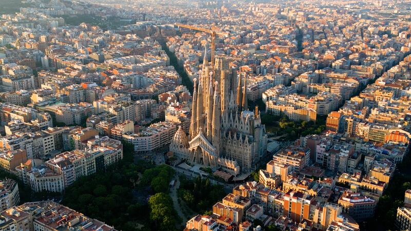 Barcelona in Spain was ranked eighth and favoured for its quality of life. Getty Images