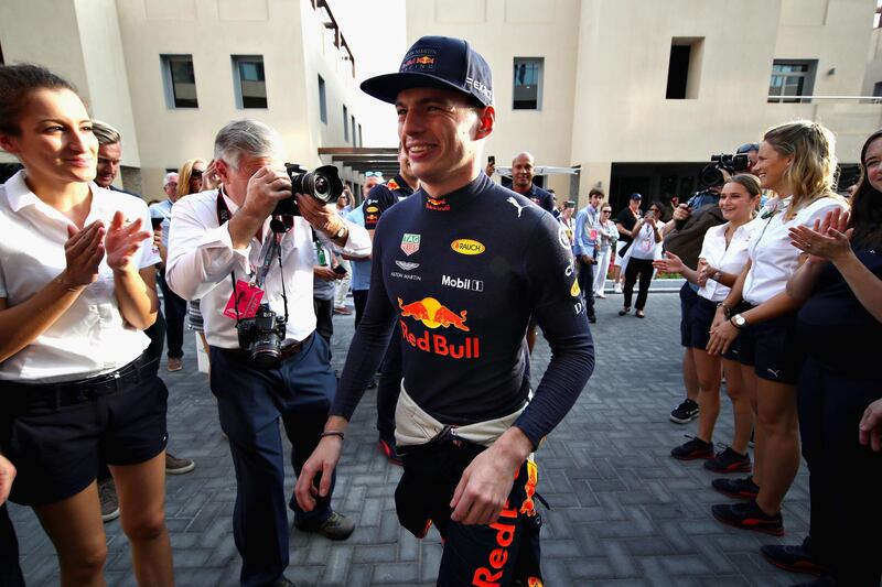 Max Verstappen of Netherlands and Red Bull Racing walks into the garage before the Abu Dhabi Formula One Grand Prix.  Getty