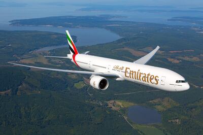 Emirates was ranked number six in the world's reliable airlines study. Courtesy Emirates 