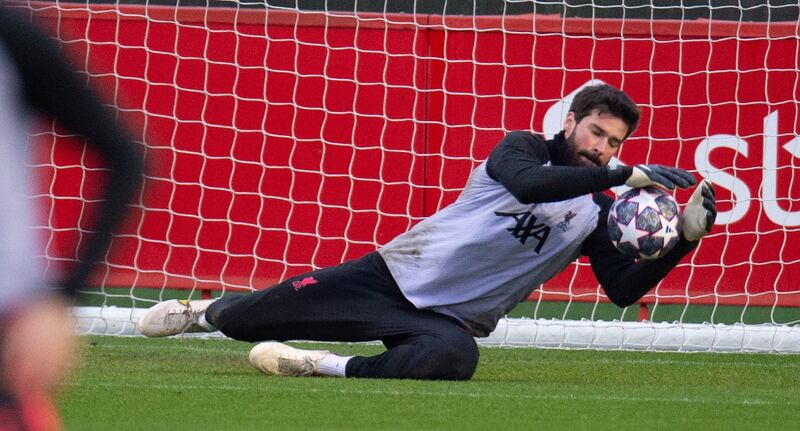 Liverpool goalkeeper Alisson Becker. EPA 