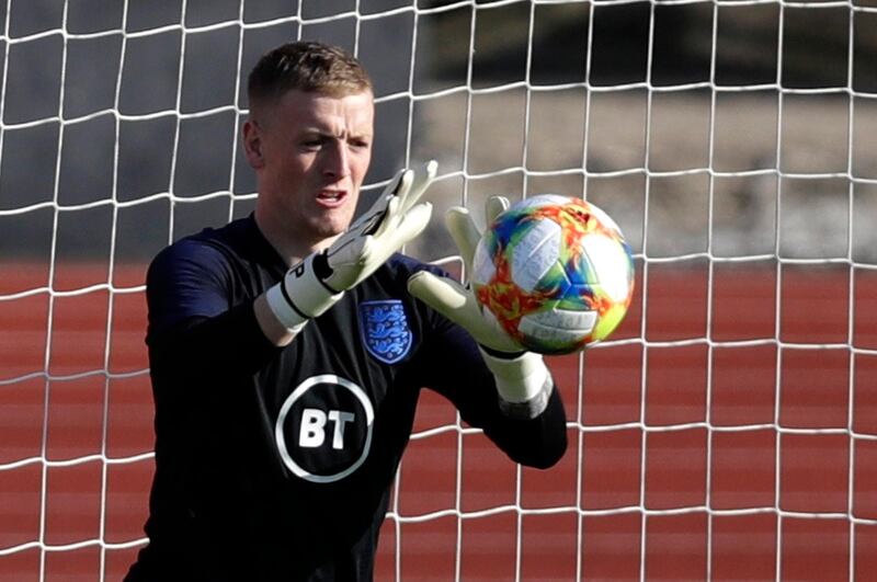 England goalkeeper Jordan Pickford. Reuters