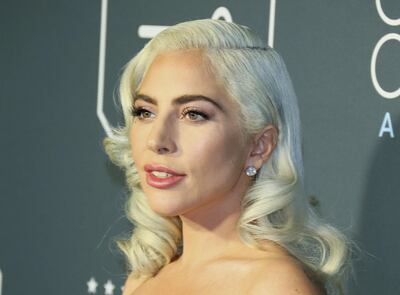 Best actress nominee for "A Star is Born" Lady Gaga arrives for the 24th Critics' Choice Awards at Barker Hangar Santa Monica airport on January 13, 2019 in Santa Monica, California. / AFP / Jean-Baptiste LACROIX
