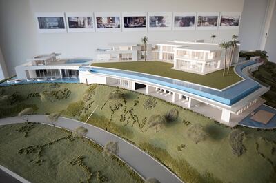 A model of The One mansion, which has been placed into receivership. Photo: Alamy.com