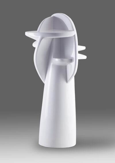 Dia Al Azzawi's 'White Obelisk' will be installed in DIFC for the fair's duration. Courtesy of Meem Gallery