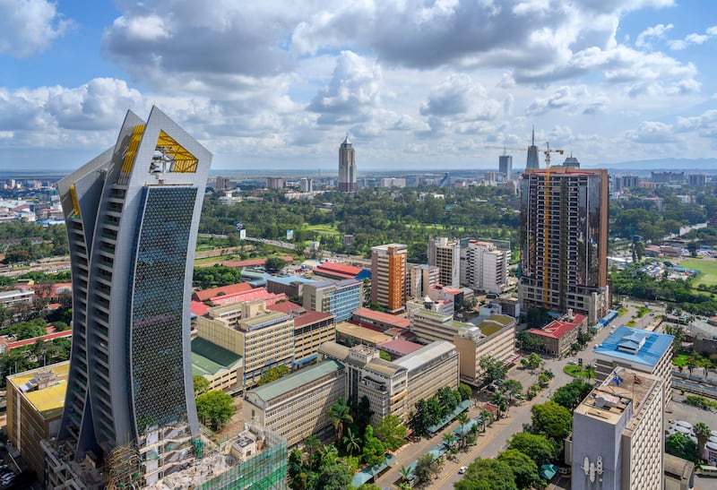 The skyline of downtown Nairobi. The UK will invest £132 million ($183.1m) into Kenya. Alamy