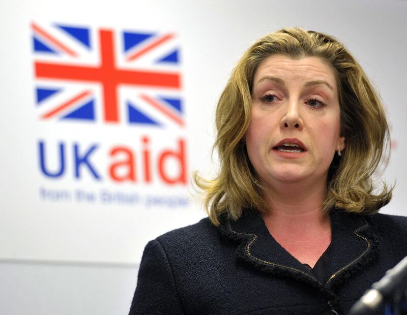 FILE - This is a Nov. 30, 2017 file photo of Britain's International Development Secretary Penny Mordaunt. Oxfamâ€™s deputy chief executive  Monday Feb. 12, 2018  resigned amid the scandal involving sex abuse in Haiti after the 2010 earthquake. Penny Lawrence says sheâ€™s ashamed of what happened on her watch. Development Secretary Penny Mordaunt is demanding that Oxfam show moral accountability and provide full disclosure about the case. She has threatened to pull public funding unless the charity reveals everything it knows about allegations. (Nick Ansell/PA  File via AP)