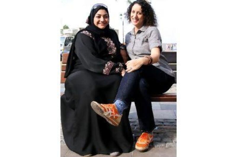 From left, Shaima Al Sayed and Mina Liccione. Courtesy of Colin Goodwin