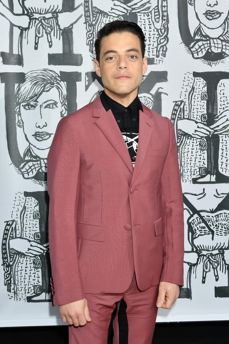 PARIS, FRANCE - MARCH 06:  Rami Malek attends the Miu Miu show as part of the Paris Fashion Week Womenswear Fall/Winter 2018/2019 on March 6, 2018 in Paris, France.  (Photo by Dominique Charriau/Getty Images for Miu Miu)