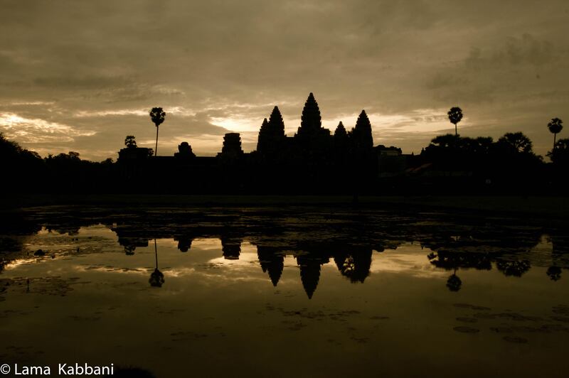 Sunrise on Angkor Thom in Angkor Wat, Cambodia 2010