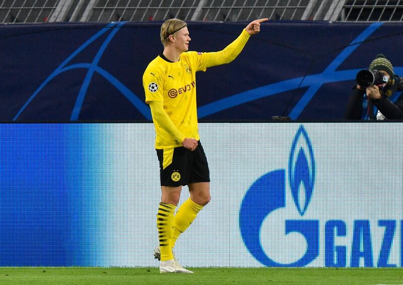 CF Erling Haaland (Borussia Dortmund). The Norwegian phenomenon scored his 15th and 16th Champions League goals in the triumph over Bruges. That's 16 in 12 games. He's still only 20 years old. The legend grows. AP Photo