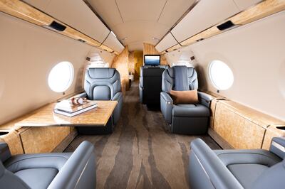 The interiors of Flexjet's Gulfstream G650. Photo: Flexjet