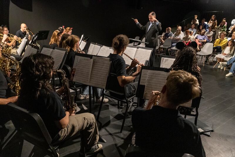 Centre for Musical Arts' Senior Wind Ensemble are a group of music students in the UAE. All photos: Antonie Robertson / The National