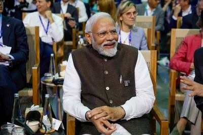 Indian Prime Minister Narendra Modi said he hopes his country can host the Cop conference in five years' time. AFP