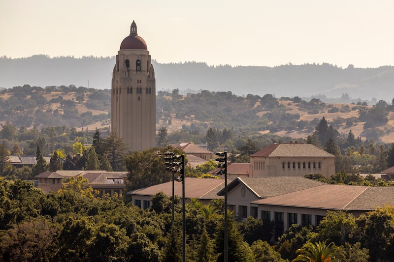 The campus of Stanford University including Hoover tower in Palo Alto, California. Getty Images
