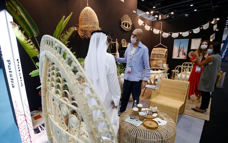 A stand at the Hotel Show Dubai, the most influential trade event for the hospitality industry in the region. EPA