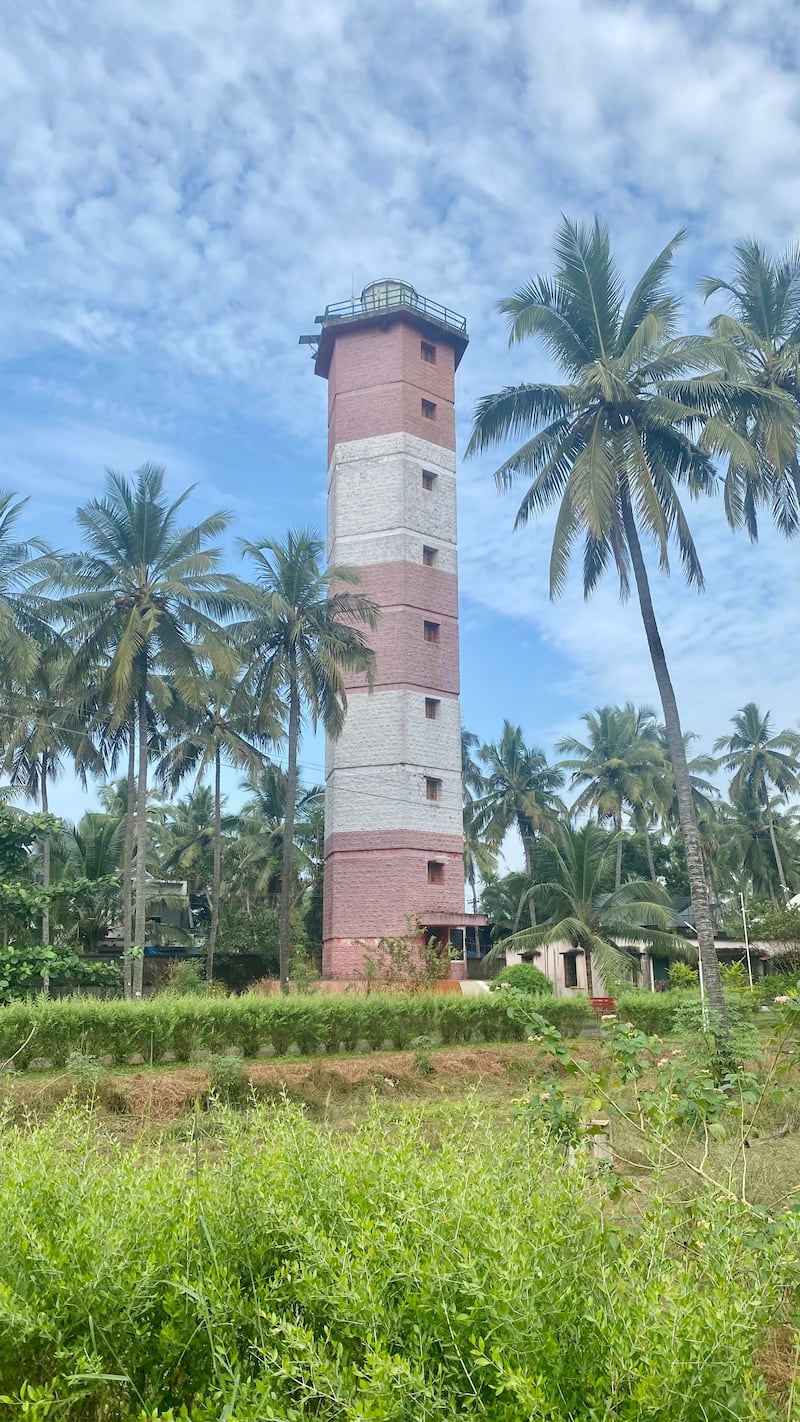 The six-sided Chaliyam Lighthouse at the port town of Beypore was built in 1977.