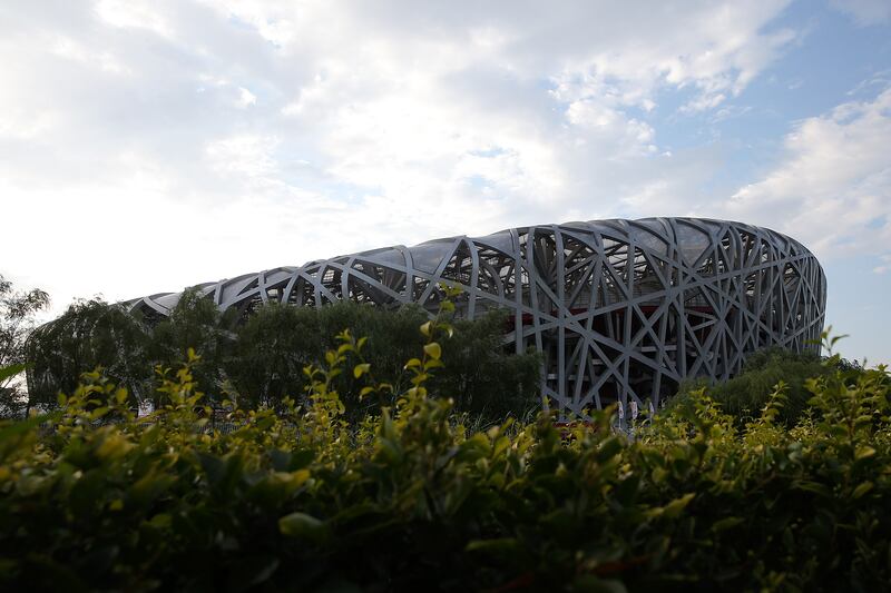 A general view of the exterior of the National Stadium in Beijing. Getty Images for IAAF