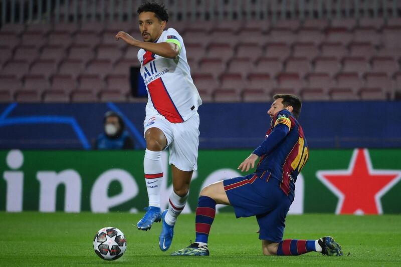 Marquinhos, 6 – Like Florenzi, he will have been relieved to see the Griezmann chance go begging when he was uncertain as to whether he should close down the forward or track the runner, but asides from that it was a steady night’s work for the Brazilian. AFP