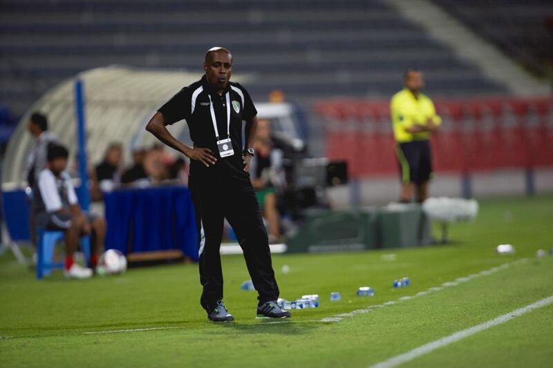 Caretaker coach Eid Baroot has five games to ensure Fujairah’s survival in the Arabian Gulf League. Christopher Pike / The National