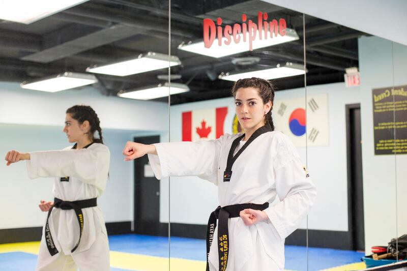 Taekwondo instructor Rayah, 28, lives in Vancouver.