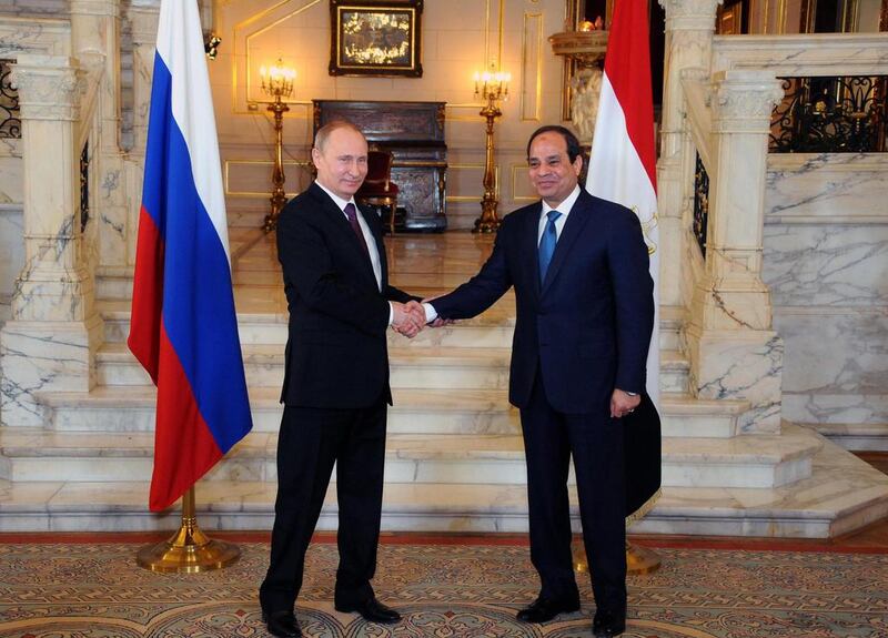 Russia’s new footholds in the Eastern Mediterranean is concerning. Photo: Egyptian Presidency / AFP 
