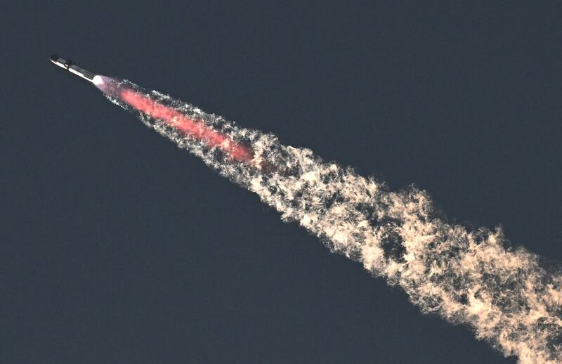 Starship, the most powerful rocket ever built, safely lifted off on Saturday morning. AFP