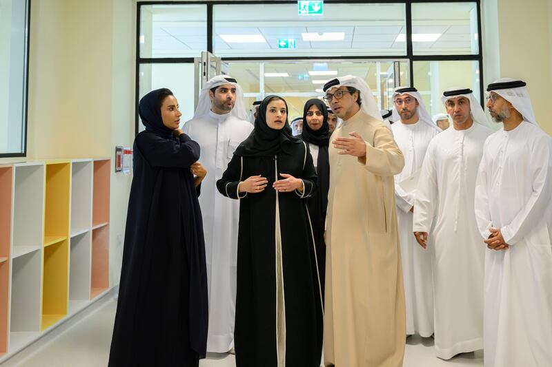 He was accompanied by Suhail Al Mazrouei, Minister of Energy and Infrastructure, Sarah Al Amiri, Minister of State for Public Education and Advanced Technology, and Sarah Musallam, Minister of State for Early Education