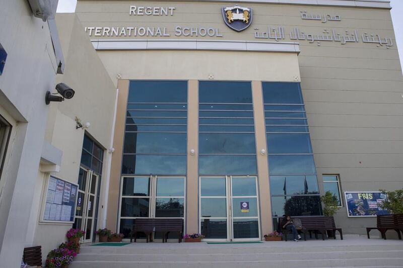 The Regent International School in the Greens, Dubai, where fees will rise again this year. Antonie Robertson / The National