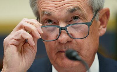 Federal Reserve Chairman Jerome Powell gives evidence before a House Financial Services hearing on Capitol Hill in Washington. The Fed meets next week but investor and market expectations of what it will do next are mixed. Reuters