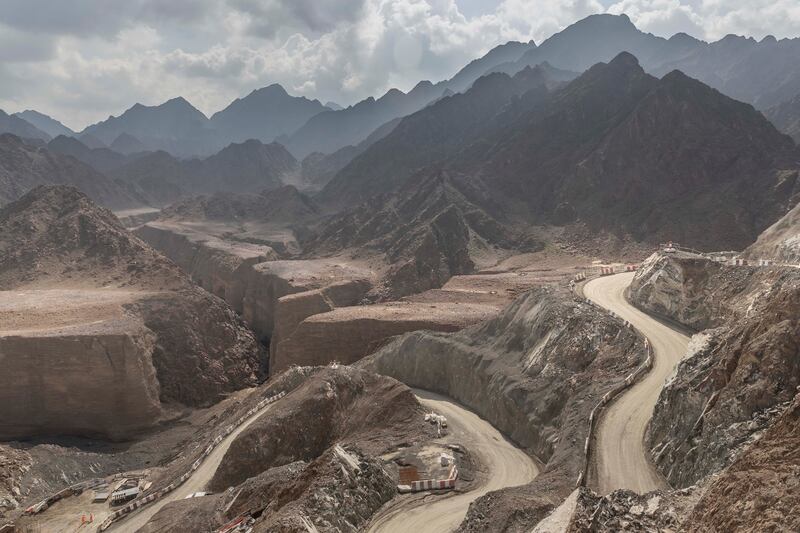 Progress on the new Dubai Electricity and Water Authority hydroelectric power plant in Hatta. Antonie Robertson / The National

