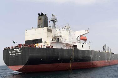 The MV Al Marzoqah oil tanker was attacked on  May 12, 2019 off the coast of Fujairah port. EPA