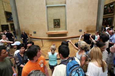 The 'Mona Lisa' attracts a lot of visitors to Paris's Louvre, but the museum is currently closed amid coronavirus infection fears. AFP
