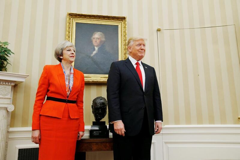 US President Donald Trump has told Britain's Prime Minister Theresa May to focus on the threat from "the destructive Radical Islamic Terrorism" in the UK. Kevin Lamarque / Reuters
