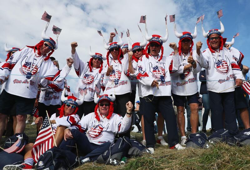 Fans show their support during singles matches. Getty Images