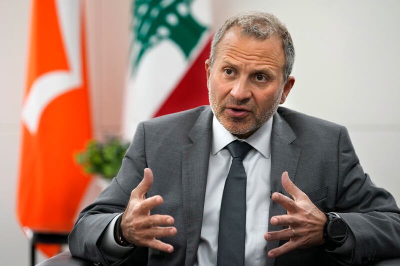 Lebanese legislator Gebran Bassil said not forming a Cabinet would lead to 'constitutional chaos'. AP