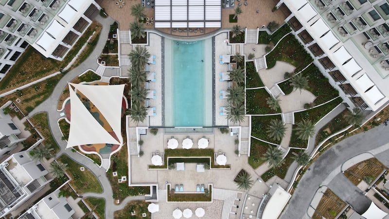 The view from above at Address Beach Resort Fujairah